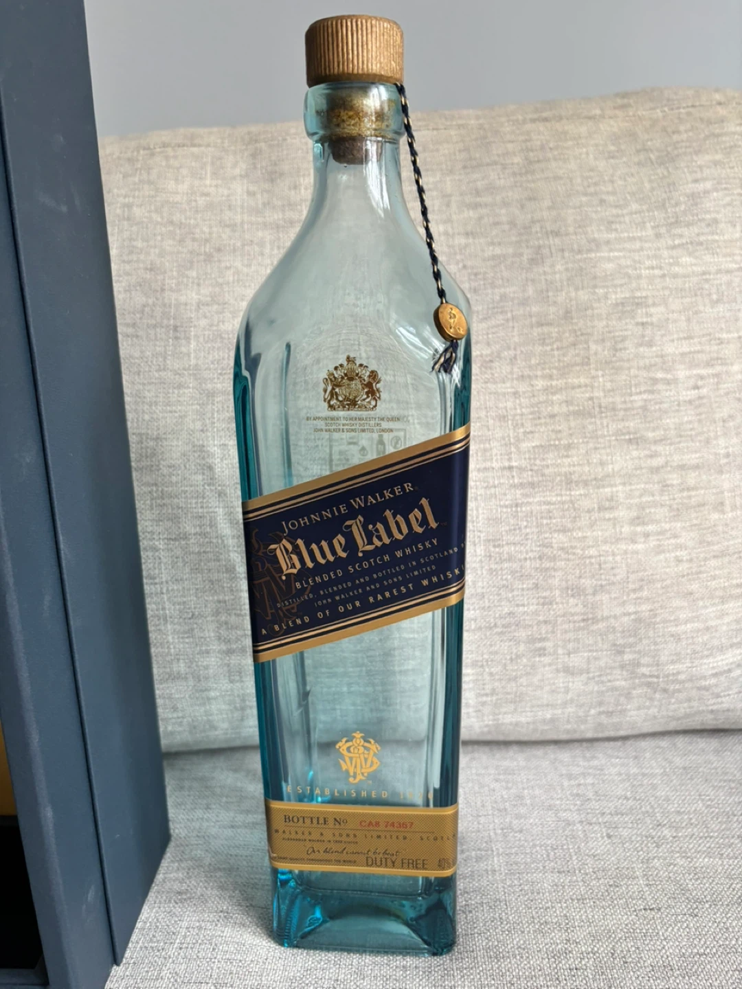 EMPTY Johnnie Walker Blue bottle and box - photo 3
