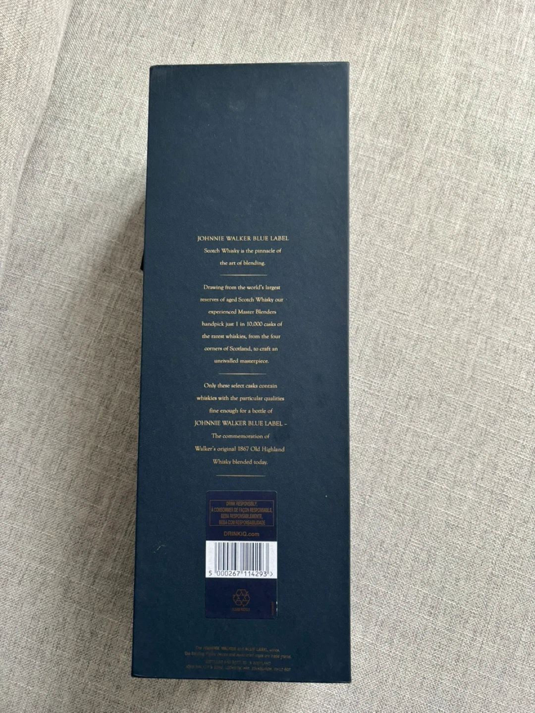 EMPTY Johnnie Walker Blue bottle and box - photo 5