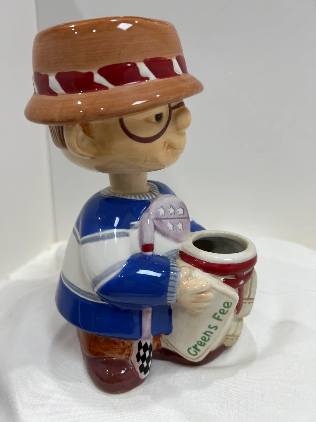 Vintage, collectible  ceramic bobblehead golfer figurine - photo 5