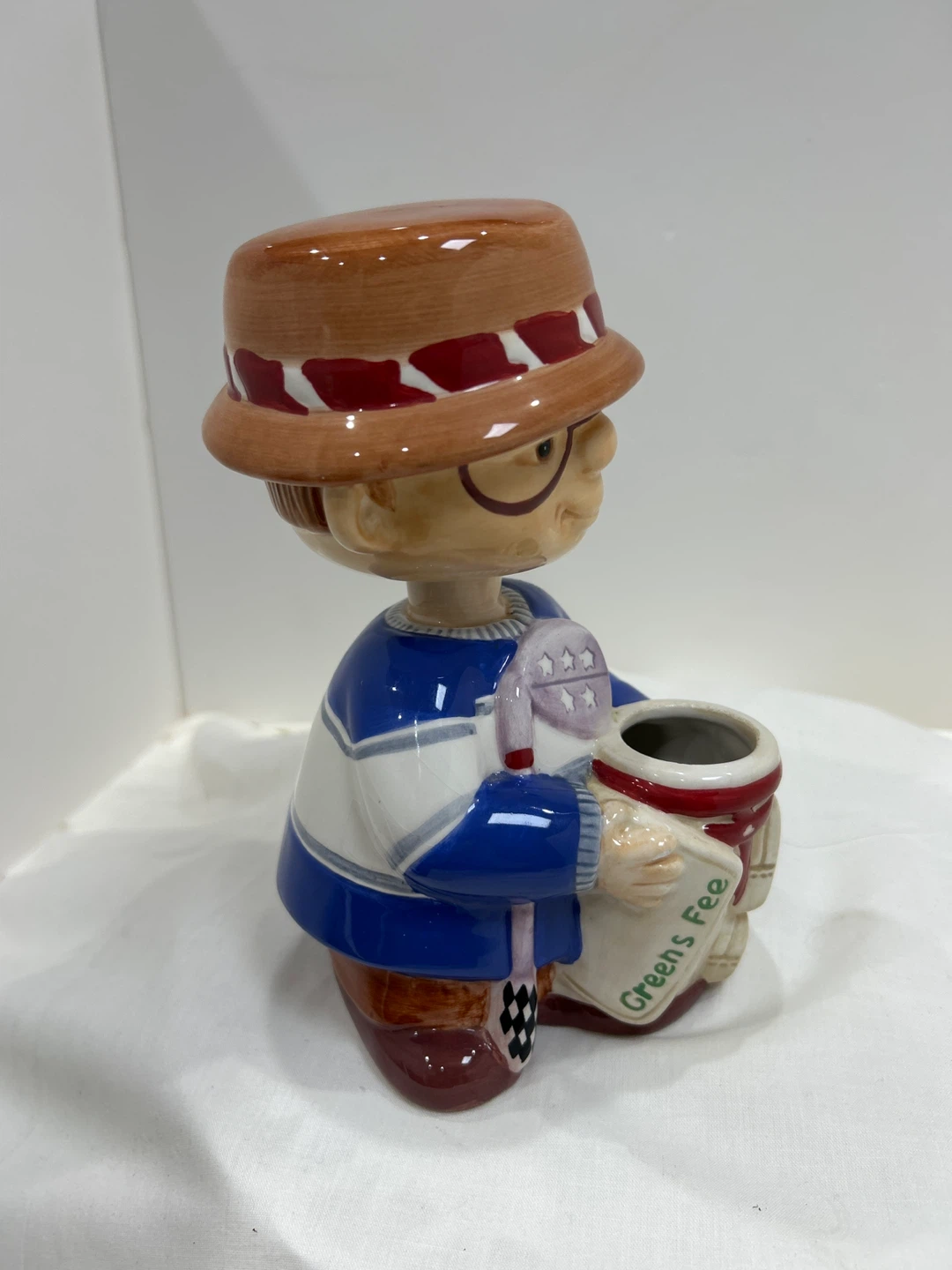 Vintage, collectible  ceramic bobblehead golfer figurine - photo 4