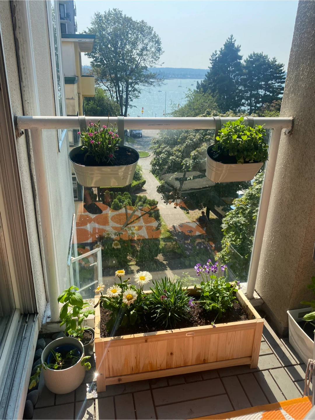 Outdoor rug and 5 planters - photo 2
