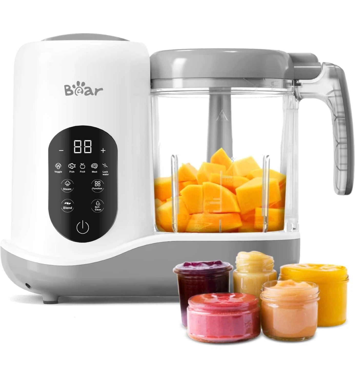 Bear Baby Food Maker Steamer and Blender SJJ-R03B5 White - photo 2