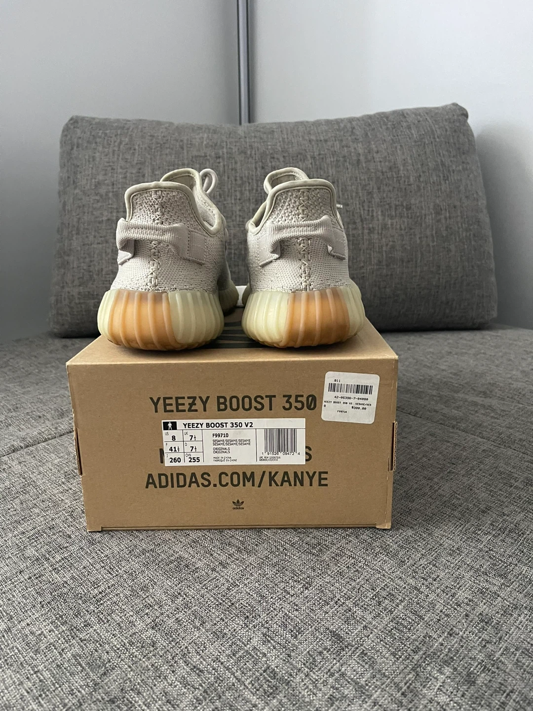 Adidas Yeezy Boost 350 V2 "Sesame" Sneakers - photo 2
