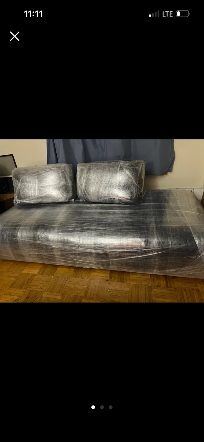 Give away-Blue Sofa /Bed with free coffee table - photo 3