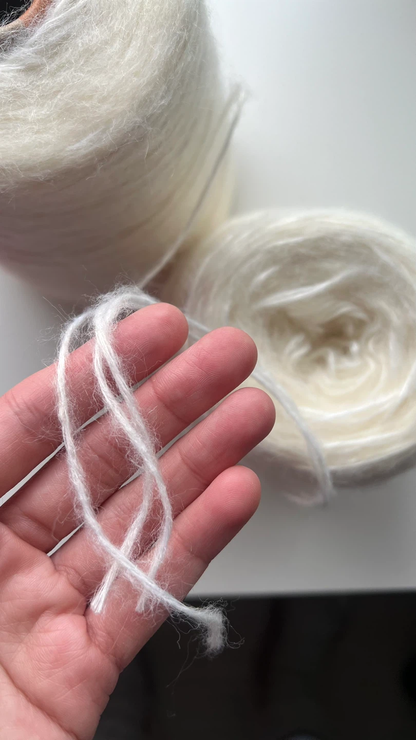 White Yarn Skeins 460g - photo 2