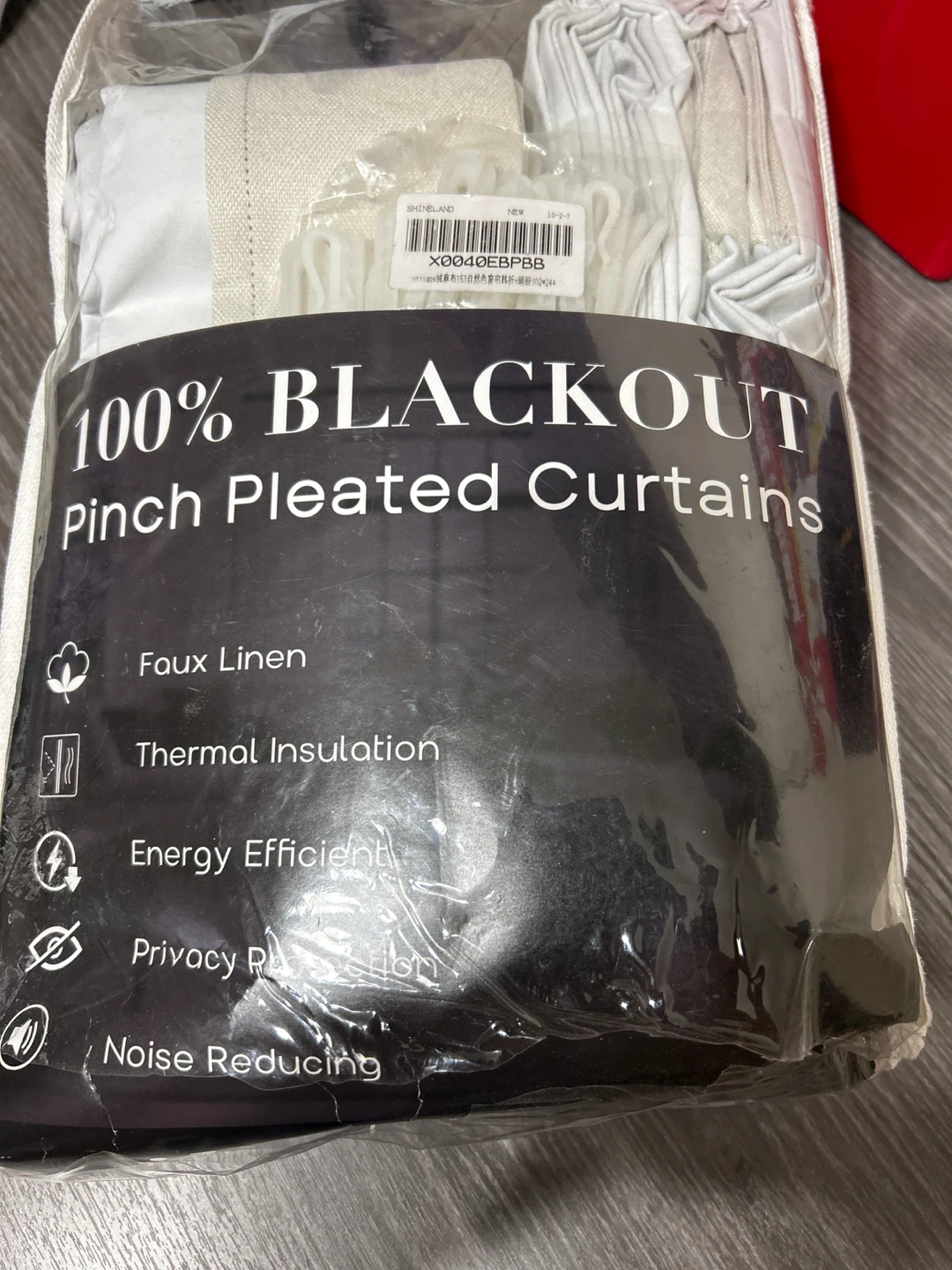 New-100% Blackout Pinch Pleated Curtains - Faux Linen - photo 5