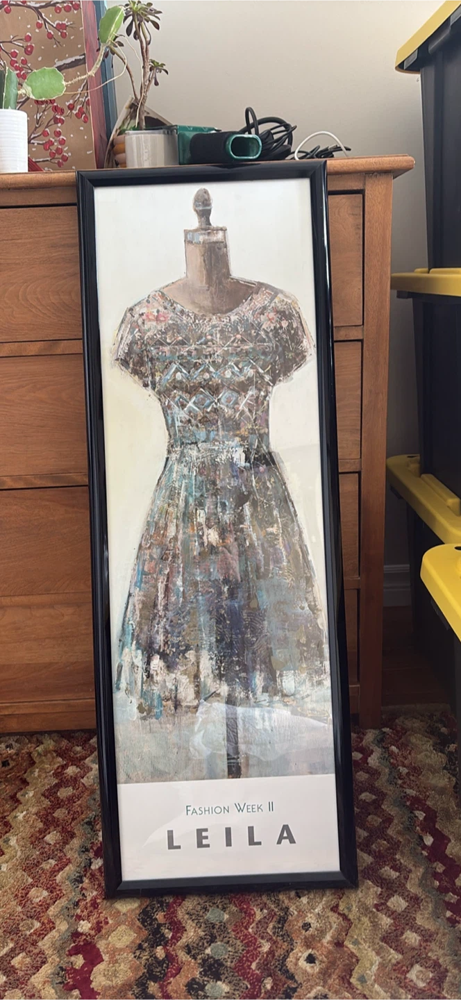 Framed Artwork "Fashion Week II LEILA"