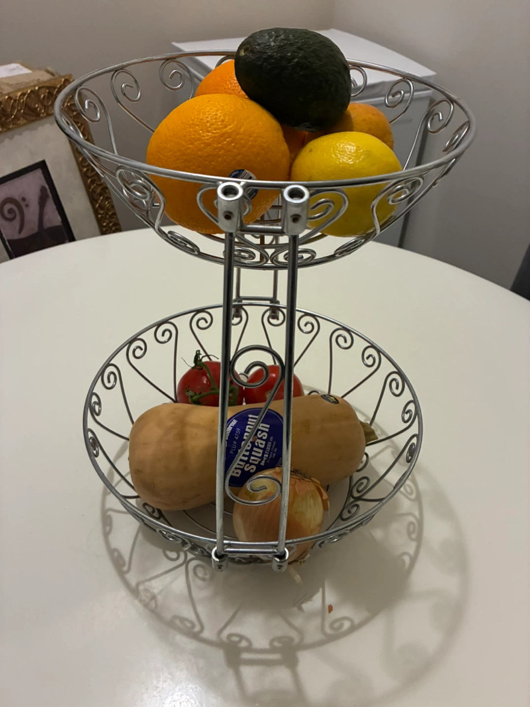 2-Tier Fruit Basket / Chrome - photo 4