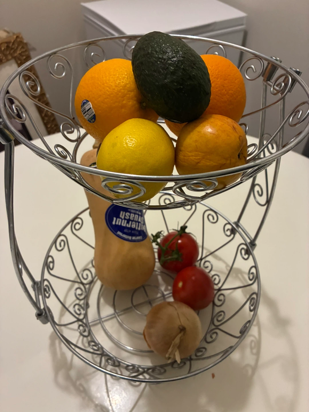 2-Tier Fruit Basket / Chrome - photo 3