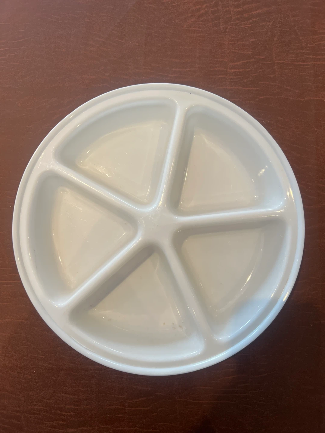 White Divided Plastic Trays