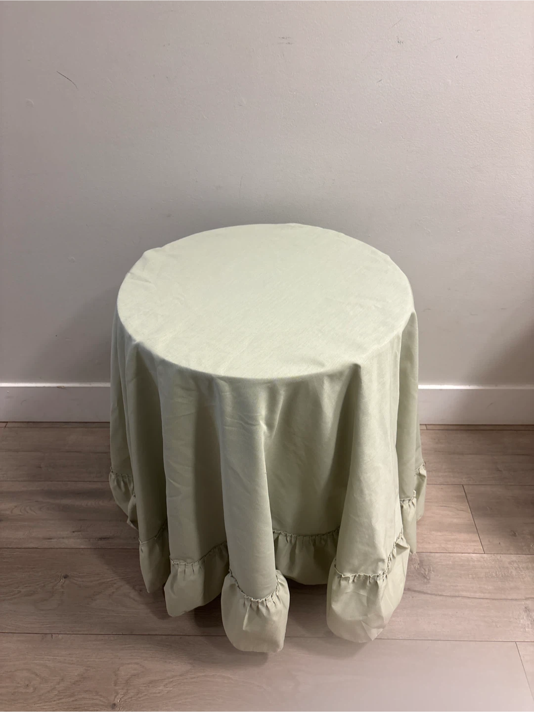 Round MDF Side Table with Wooden Legs - photo 5