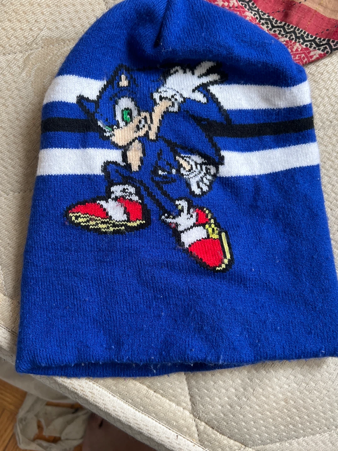 Blue Sonic the Hedgehog Beanie