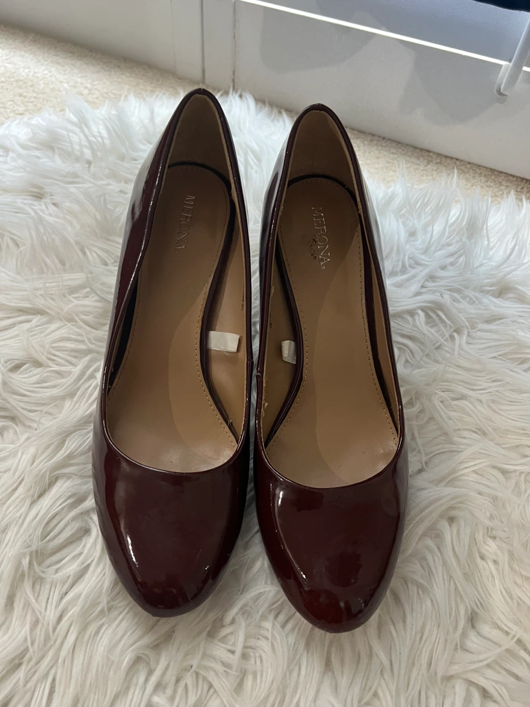 Merona Women's Burgundy Patent Heels