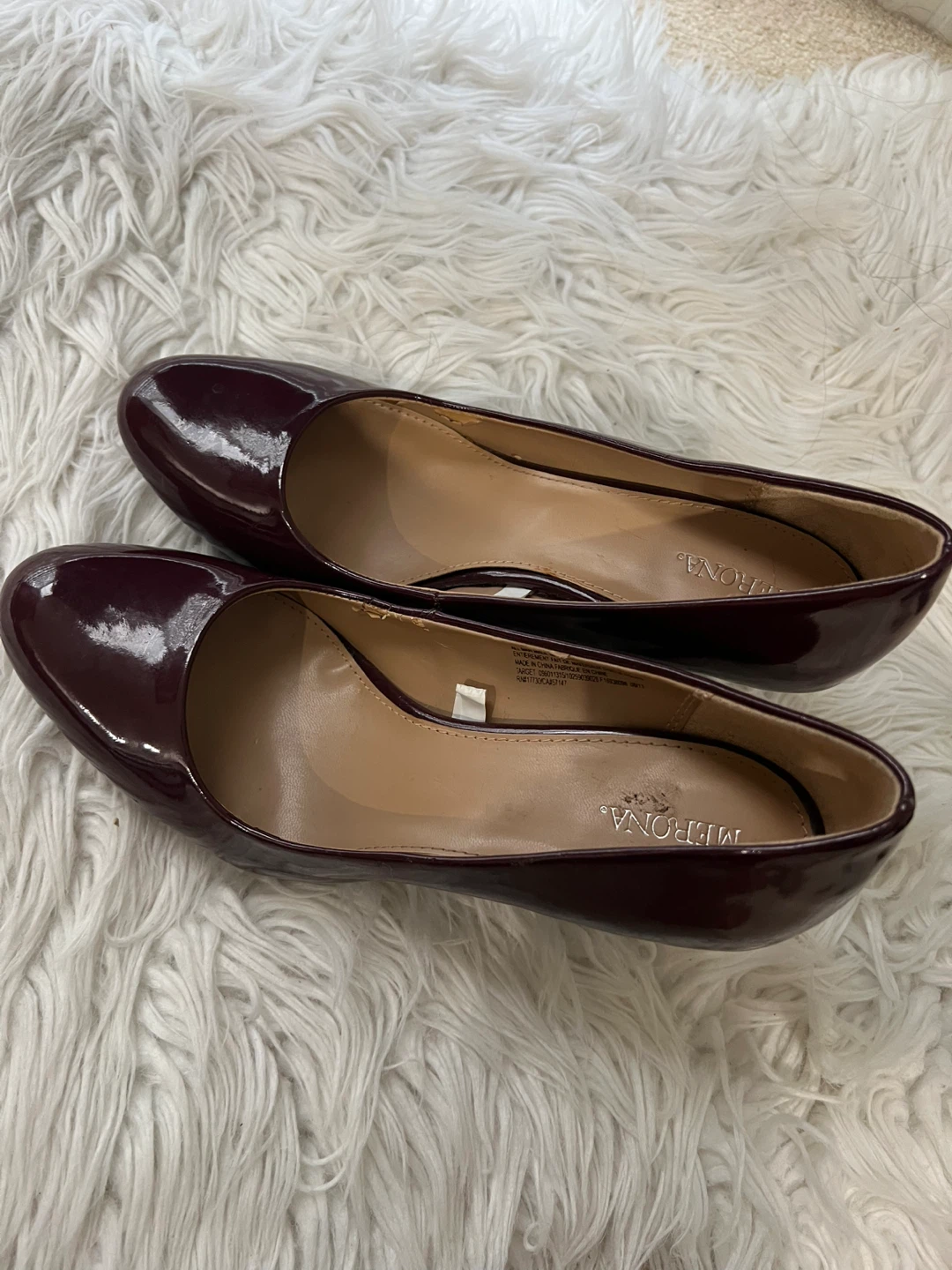 Merona Women's Burgundy Patent Heels - photo 2