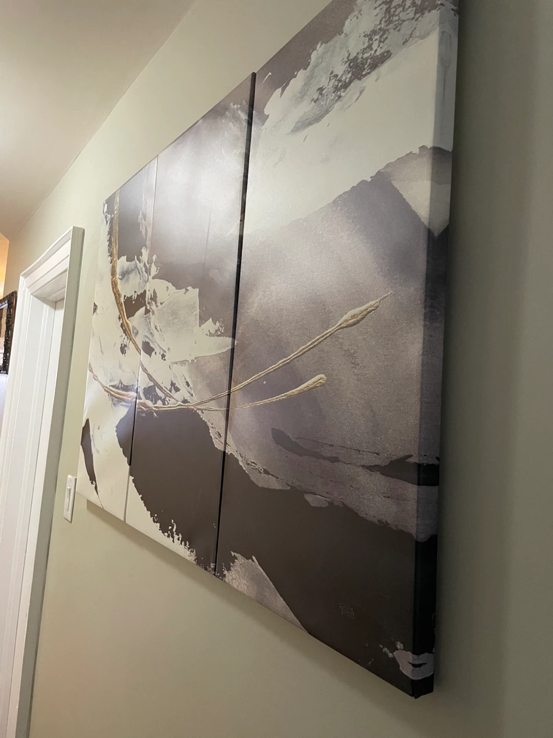 Abstract Triptych Canvas Wall Art - photo 2