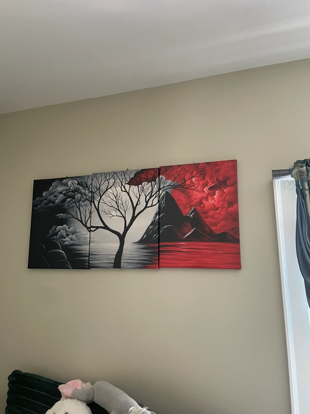 Triptych Wall Art - Tree and Mountains