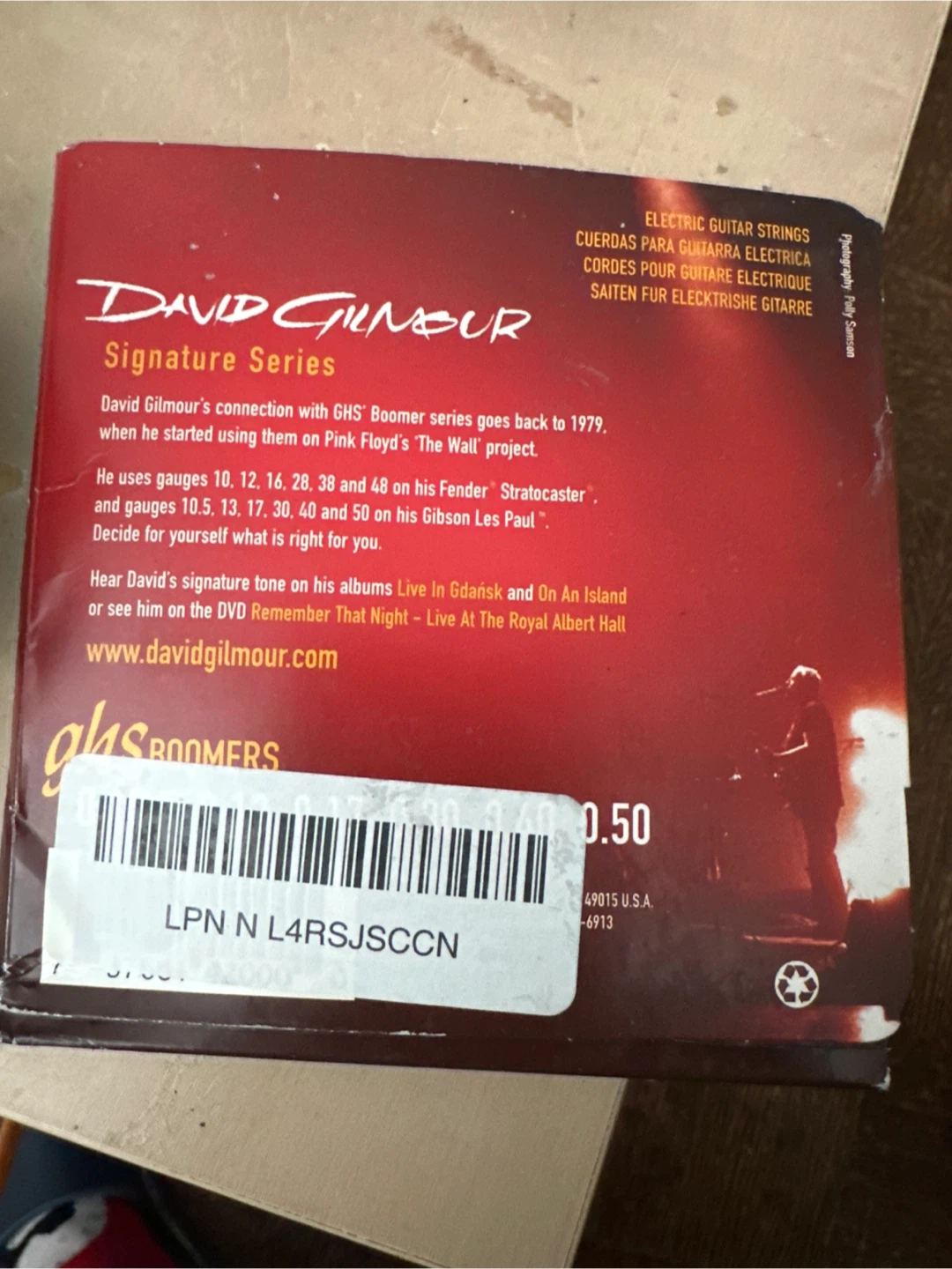 🆕 David Gilmour Signature Electric Guitar Strings 10.5-50 🏆 - photo 3