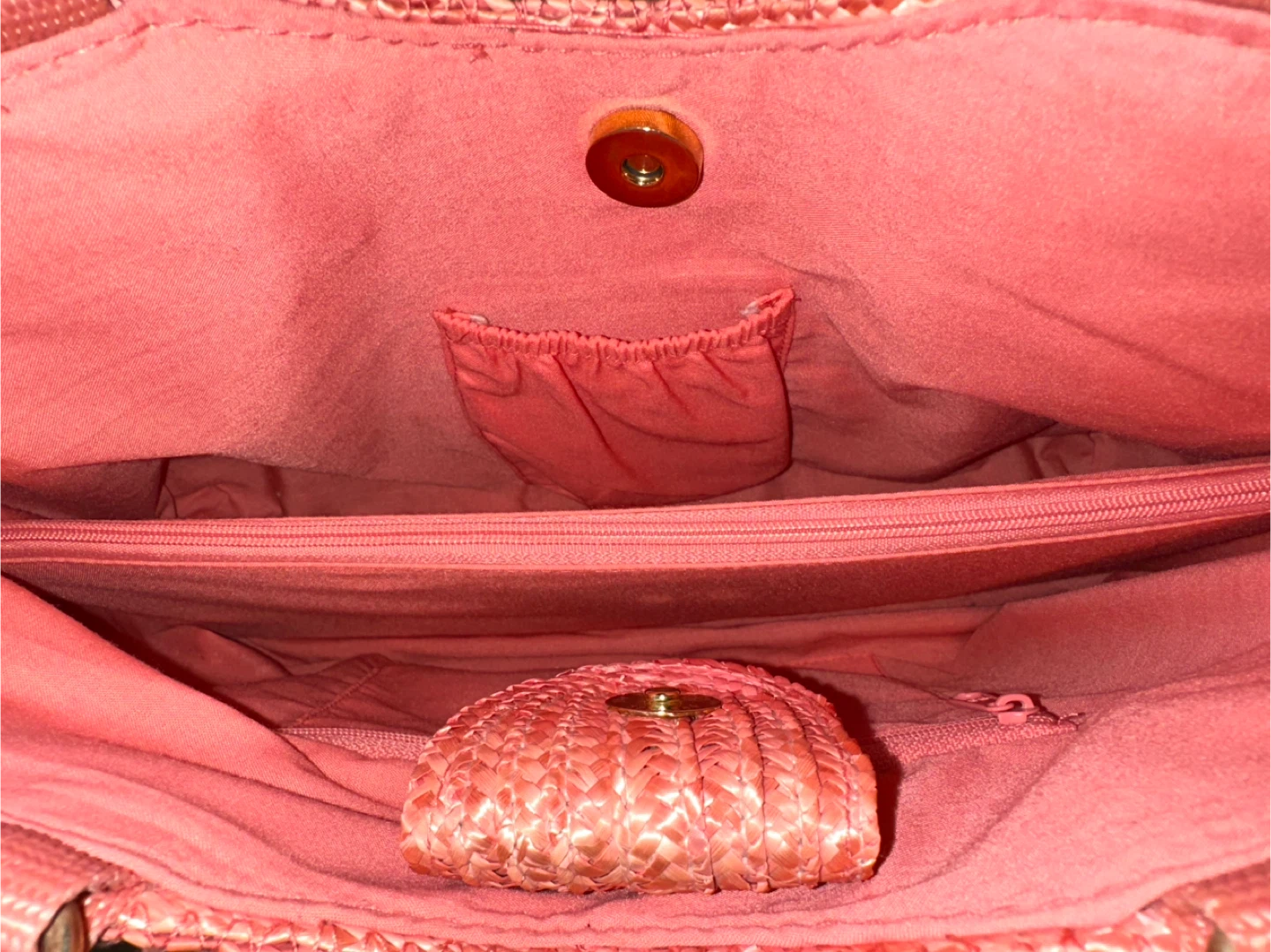 St. John's Bay Straw Handbag with Bamboo Handles 🏆 - photo 2