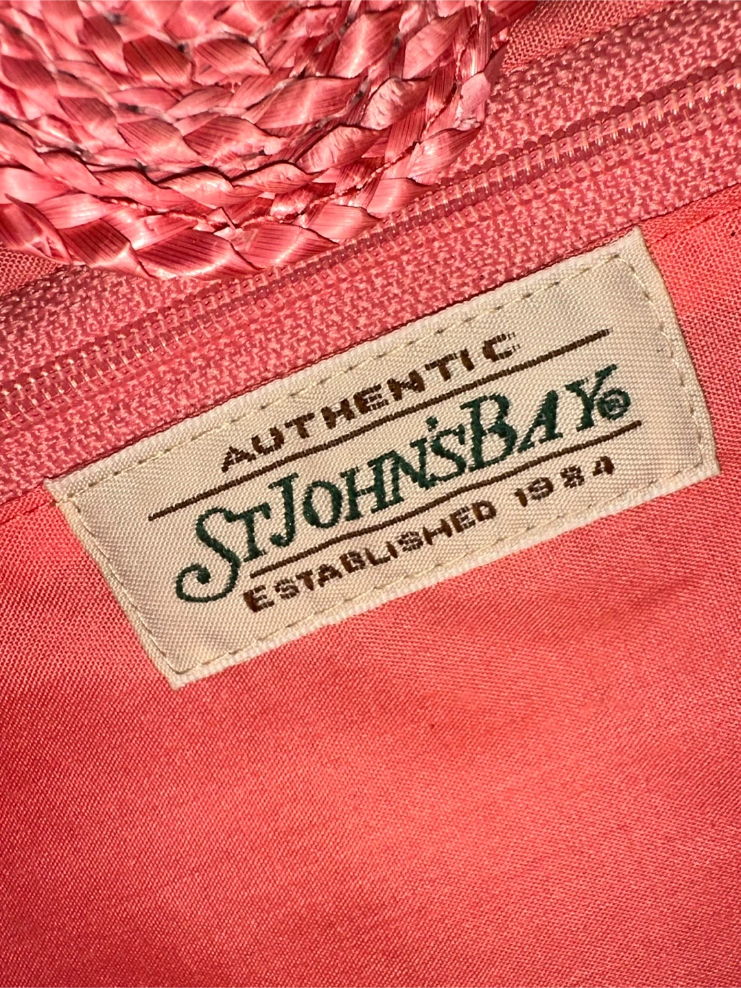 St. John's Bay Straw Handbag with Bamboo Handles 🏆 - photo 4