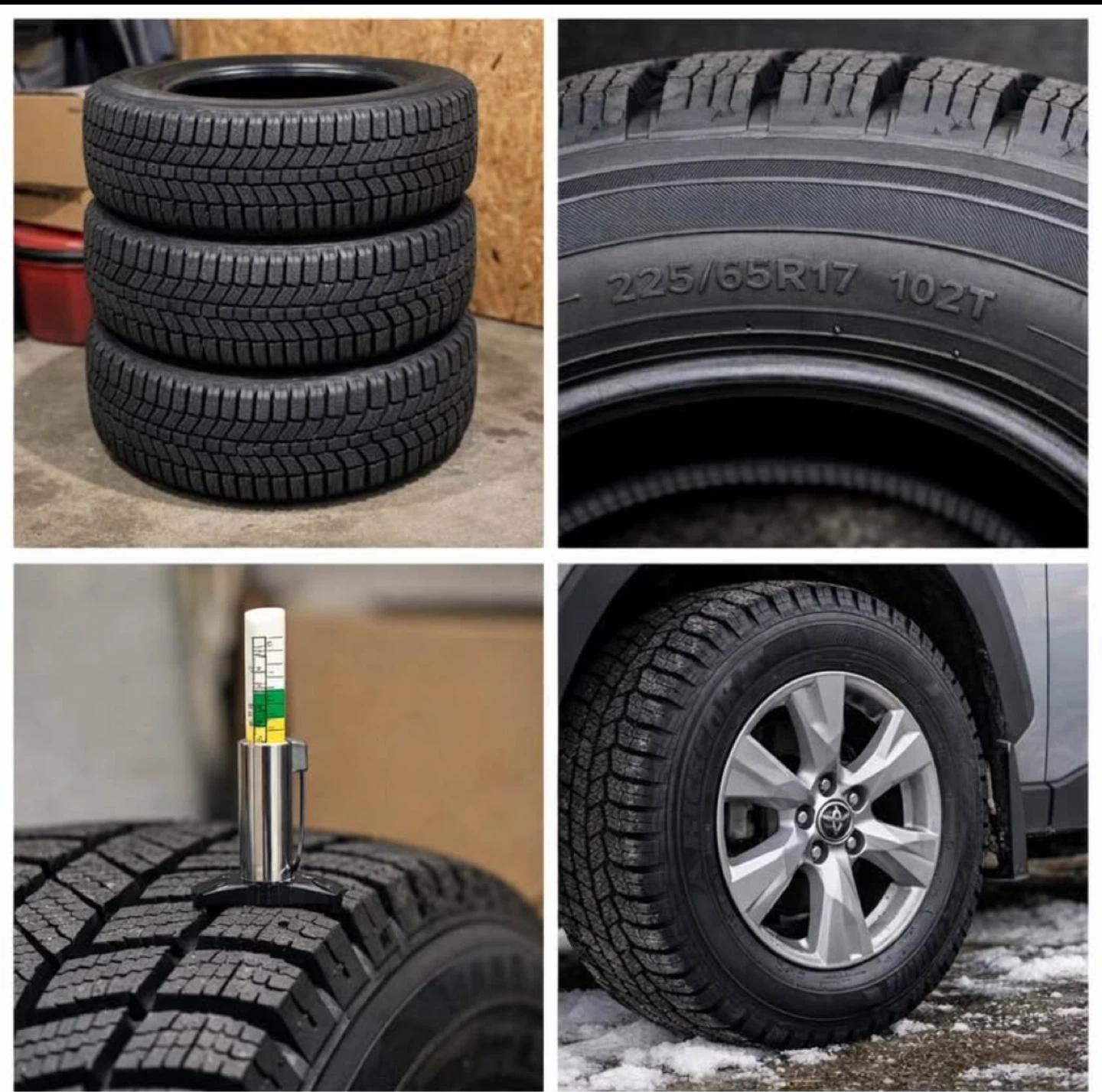 225/65R17 Winter Tires - Set of 3