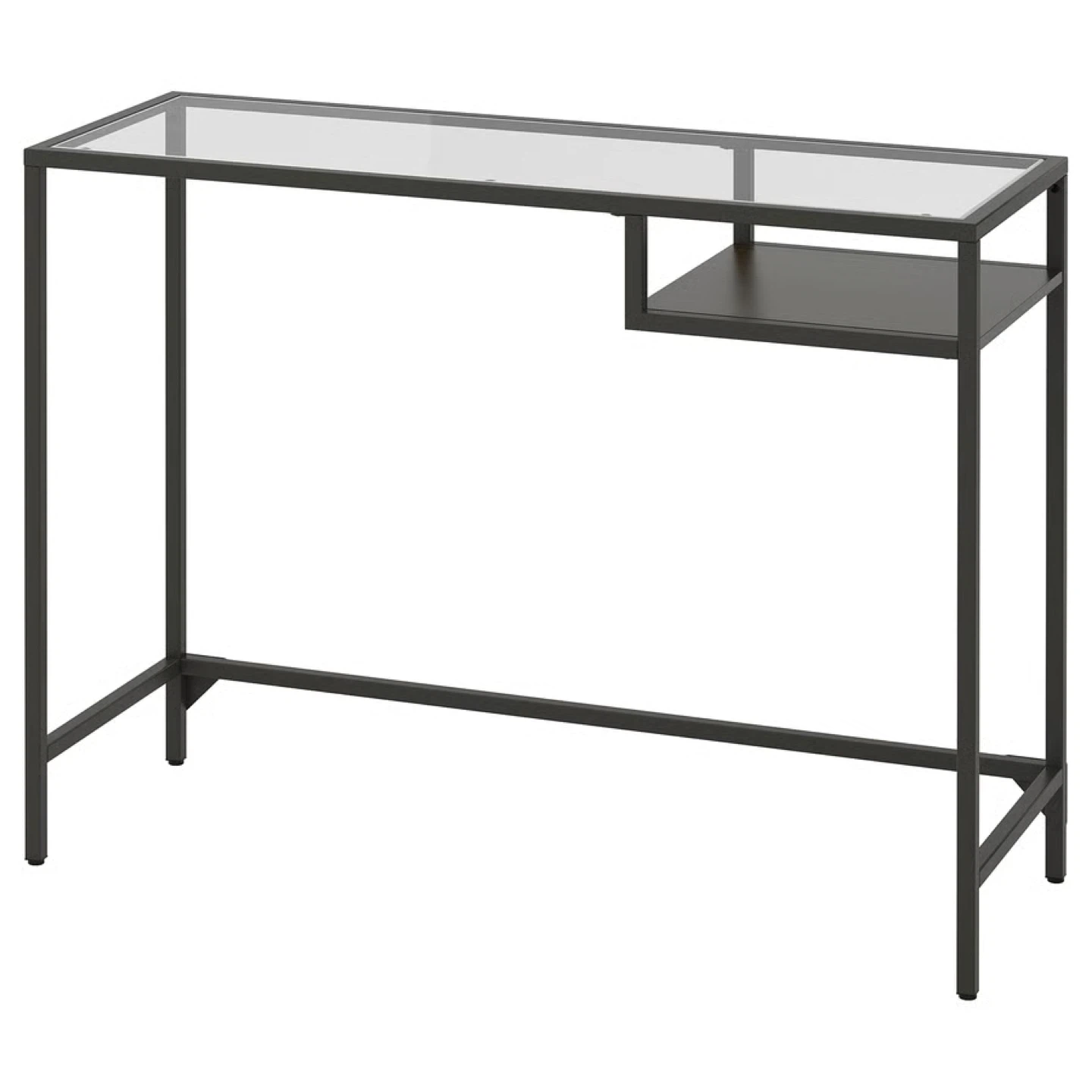 Glass Top Console Table IKEA VITTSJÖ