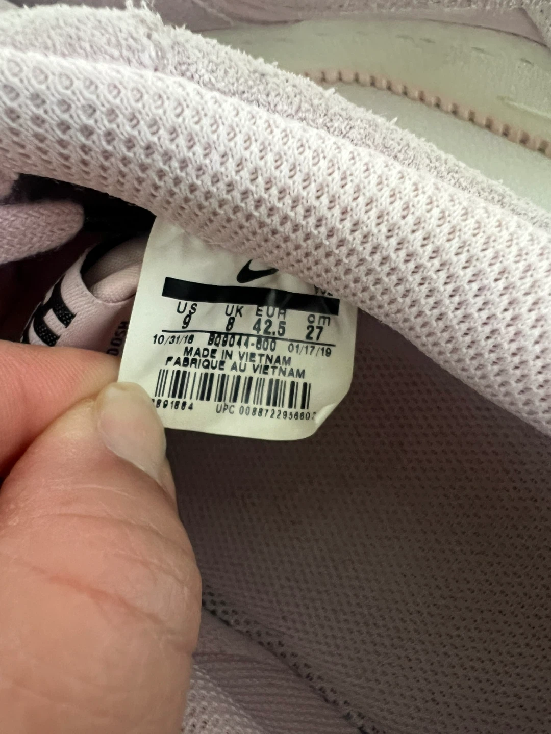 Nike Air Force 1 Pink Suede Women's Shoes Size 8 - photo 2