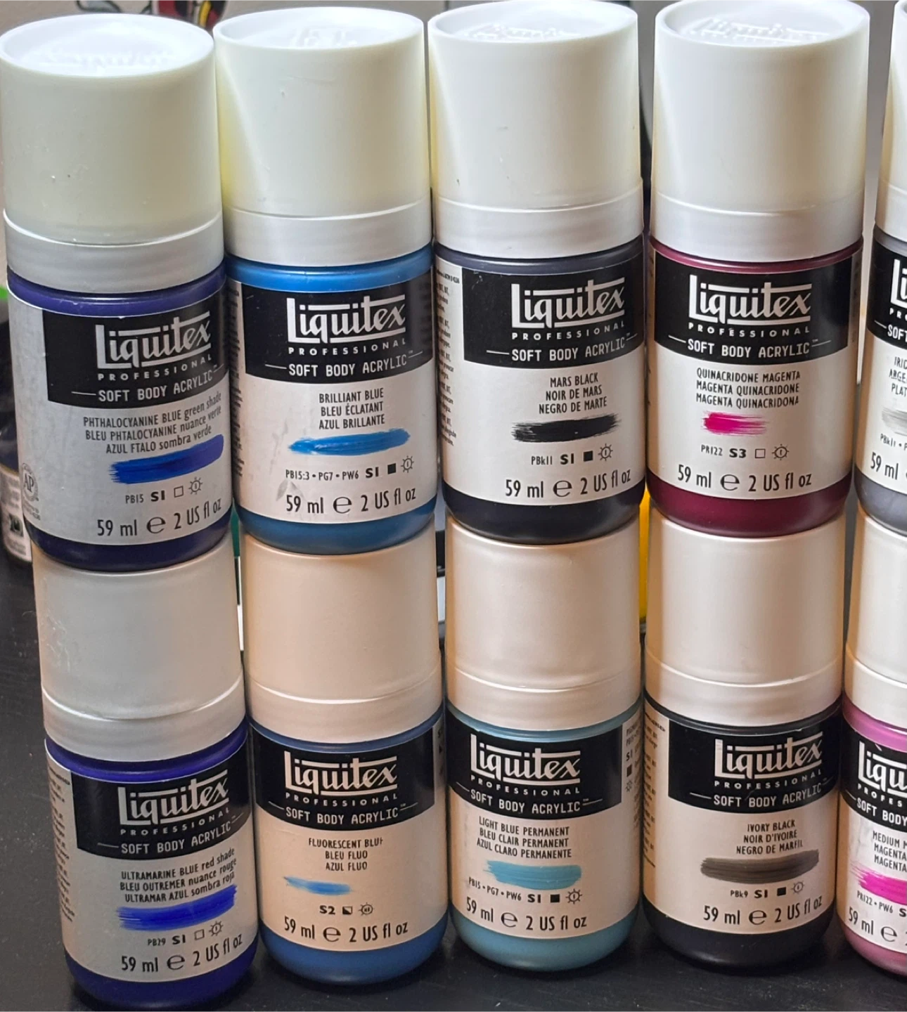 Liquitex® Professional Soft Body Acrylic Bottles 2oz. Lot of 28 - photo 2
