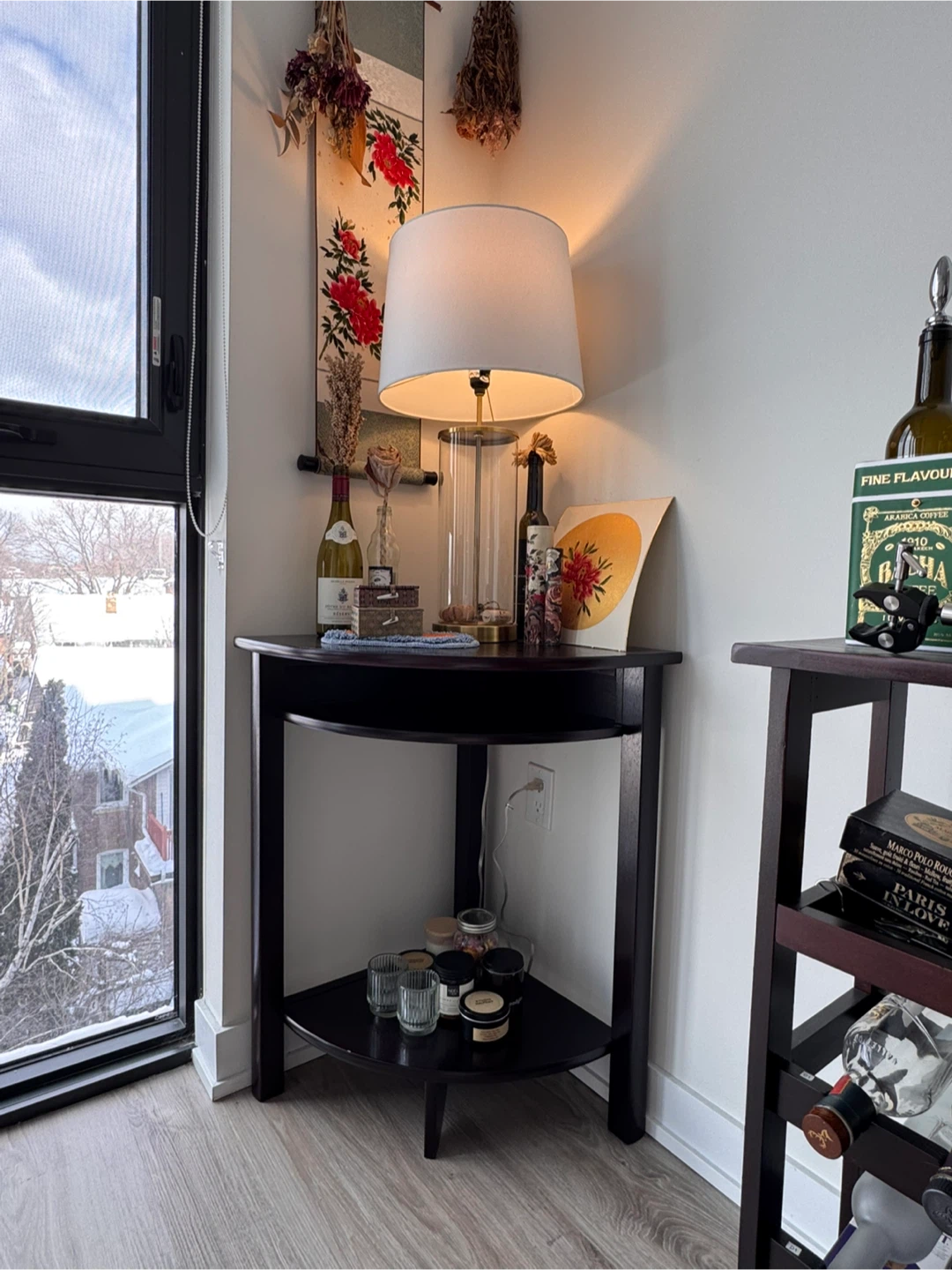 Dark Corner Side Table