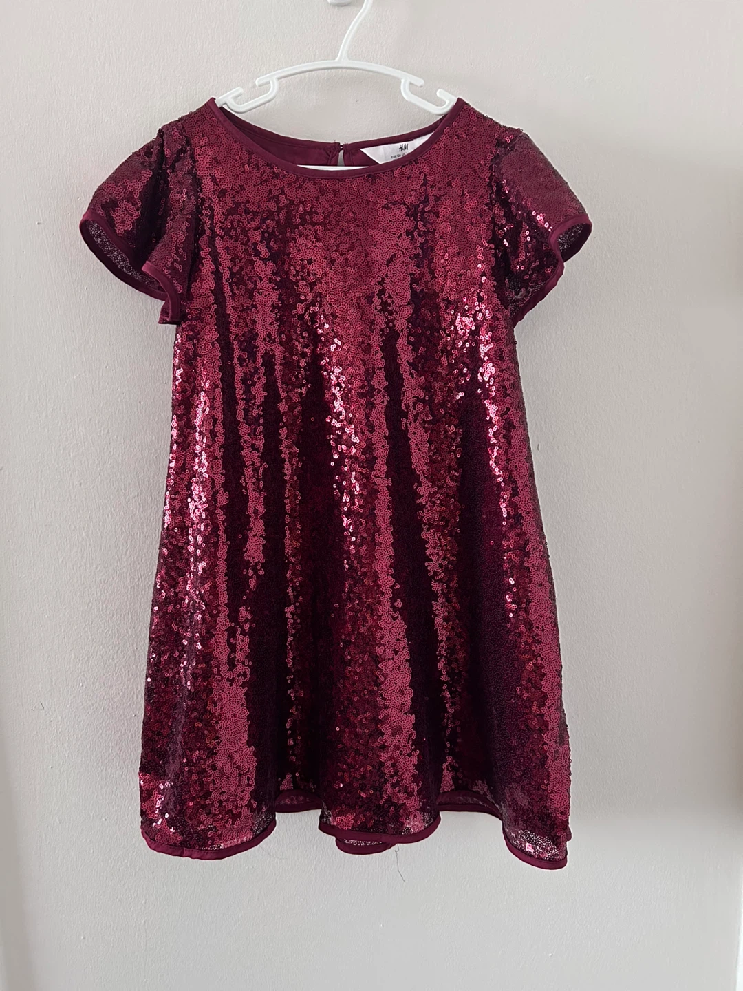 H&M Girls Sequin Dress - Burgundy - photo 3