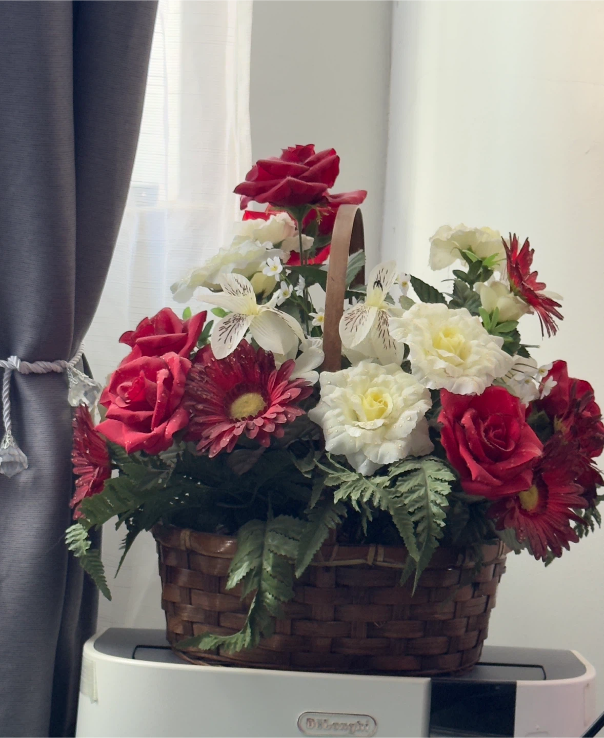 Artificial Flower Basket Arrangement