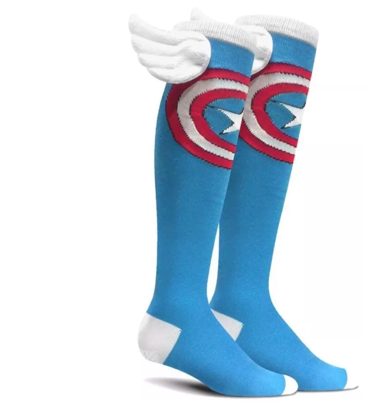 Captain America Knee-High Socks with Wings - photo 2