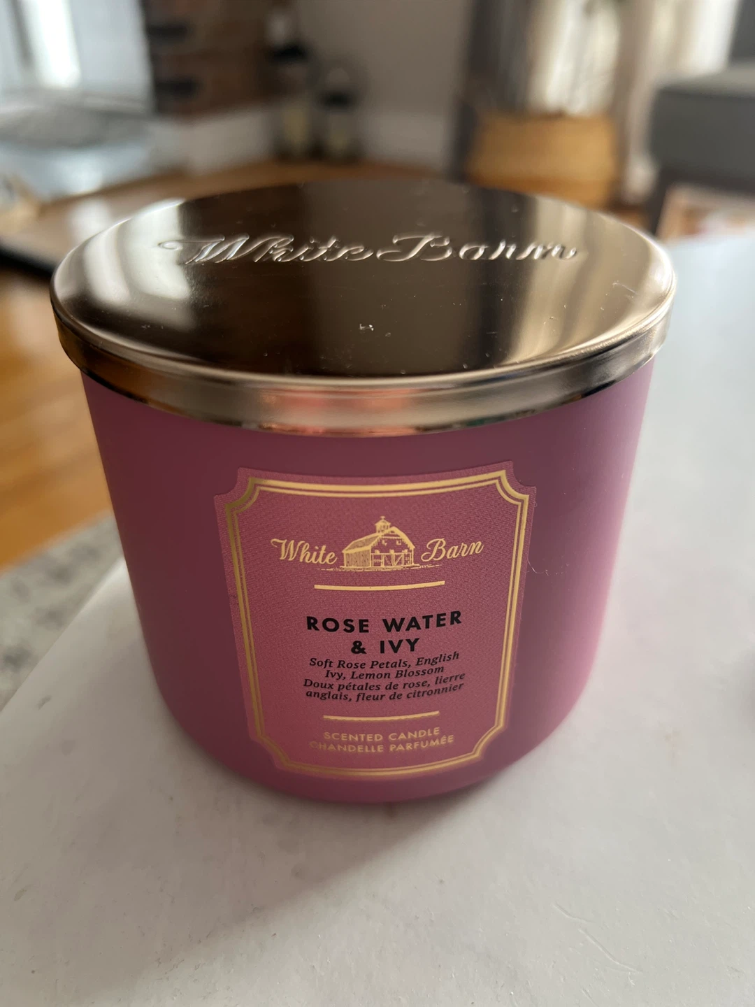 White Barn Rose Water & Ivy Scented Candle