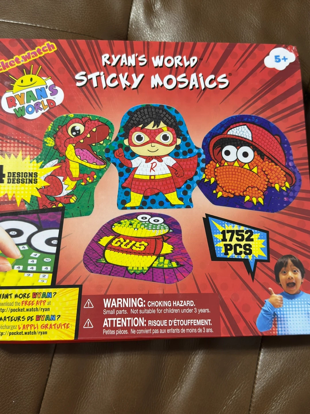 Ryan's World Sticky Mosaics Craft Kit - 1752 Pieces