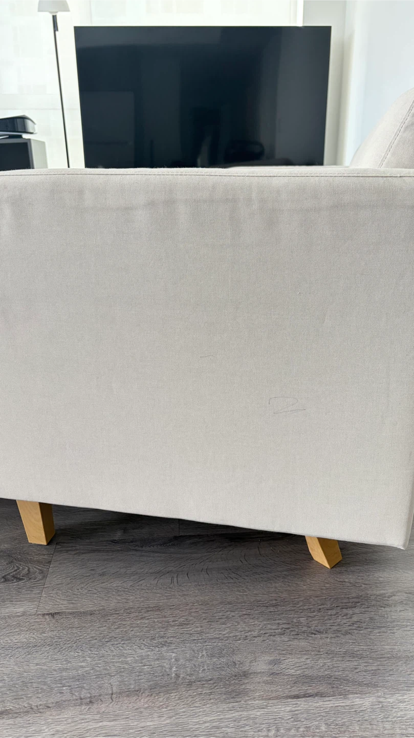 IKEA beige couch - photo 3