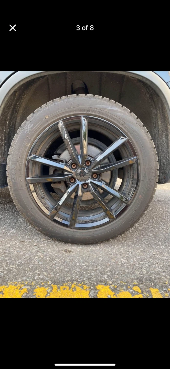 Black Alloy Rims with Tires - 18 Inch - photo 3