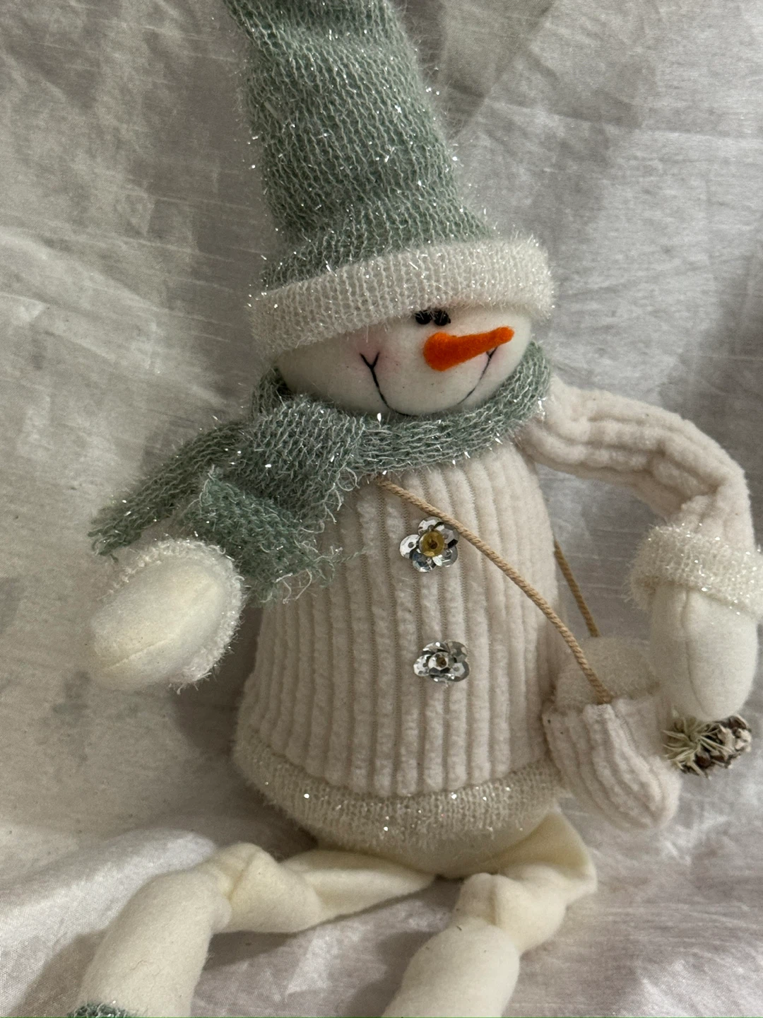 Plush Snowman Christmas Decoration