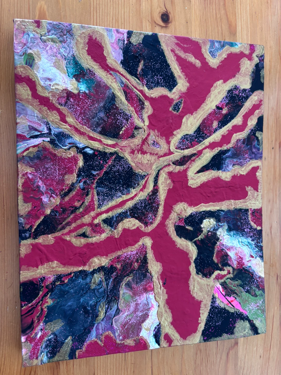 Abstract Pour Painting - photo 4