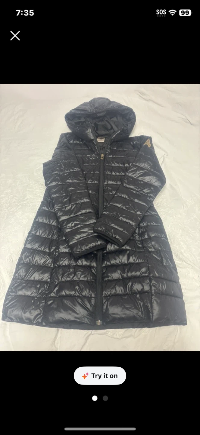 Black Puffer Jacket with Hood