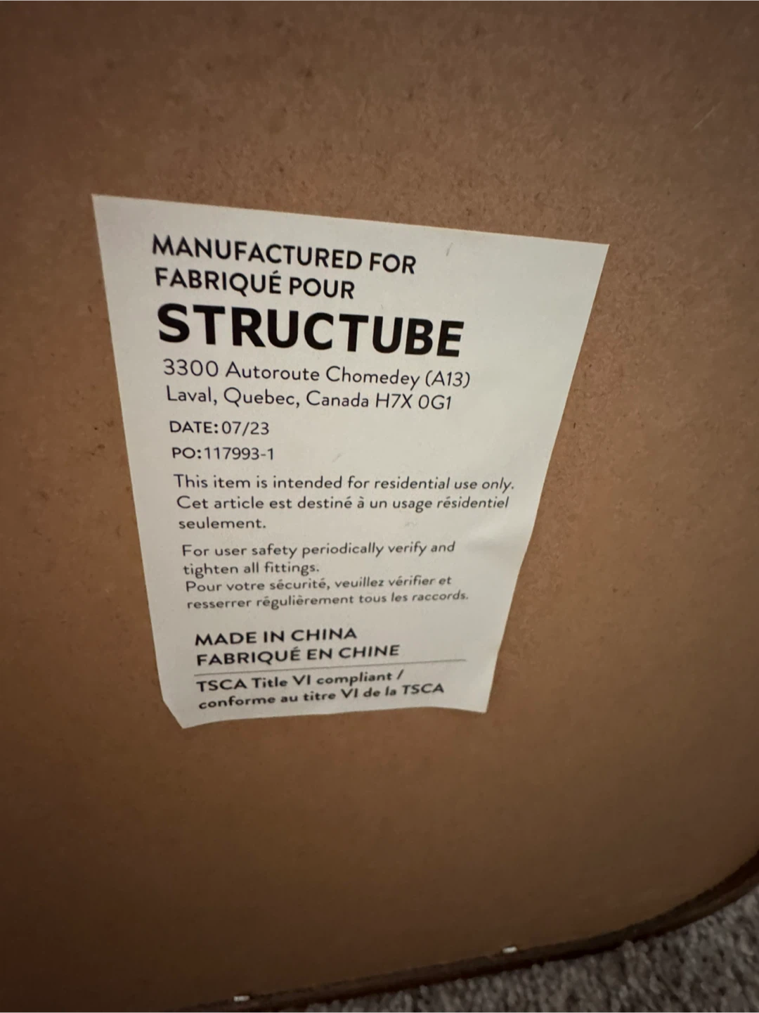 Structube Wooden Floor Mirror - photo 3