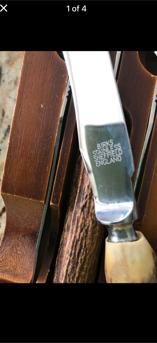 Vintage Birks Sheffield England Steak Knives - photo 4