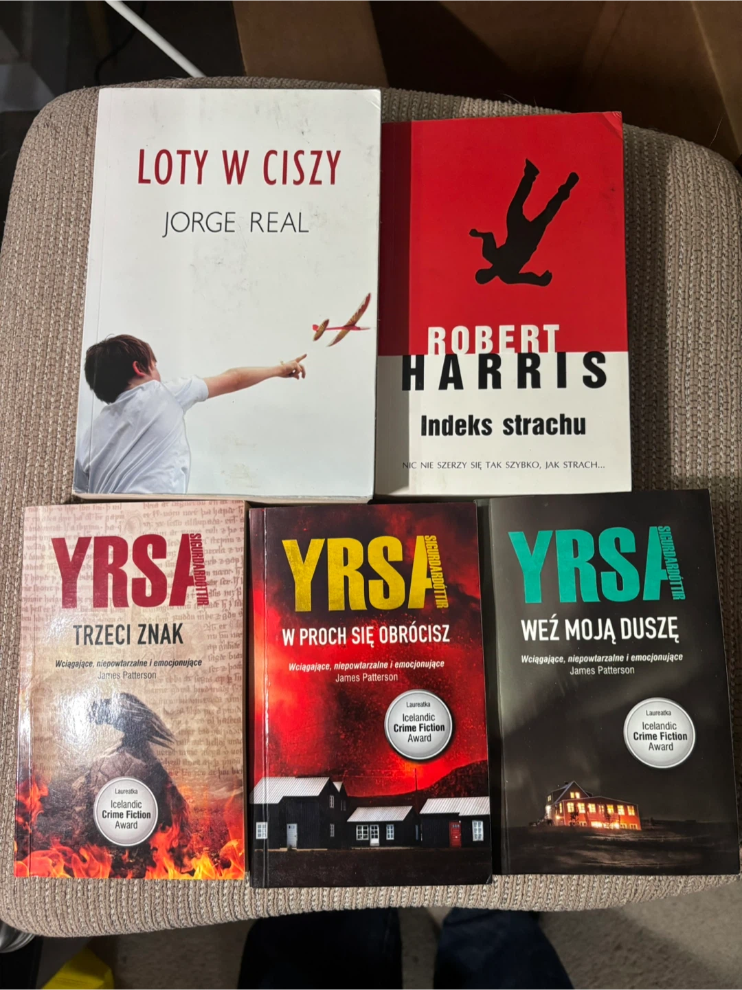 Collection of 5 Books by Jorge Real, and Yrsa Sigurdardottir