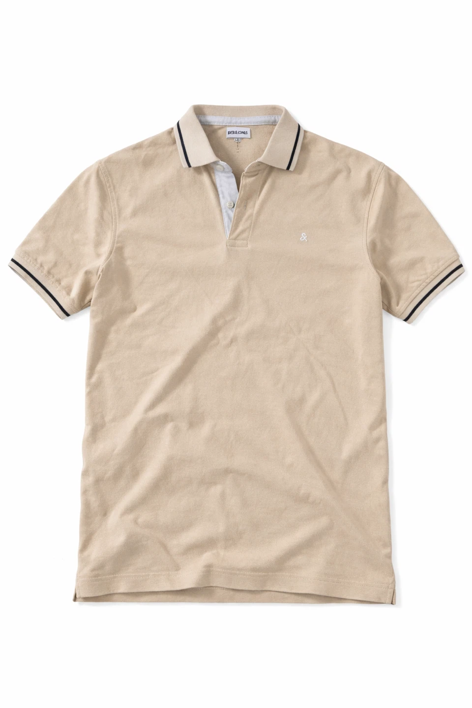 Jack & Jones Men's Polo Shirt - Small - Beige