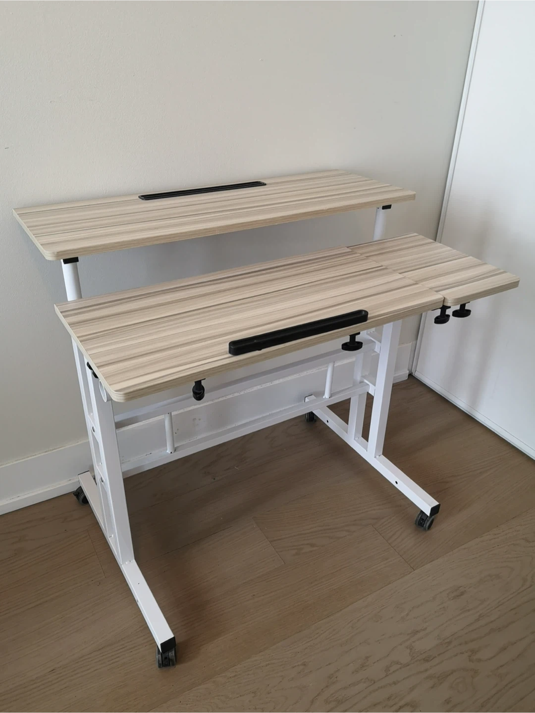 SALES! Height Adjustable Rolling Laptop Desk on wheels sit stand