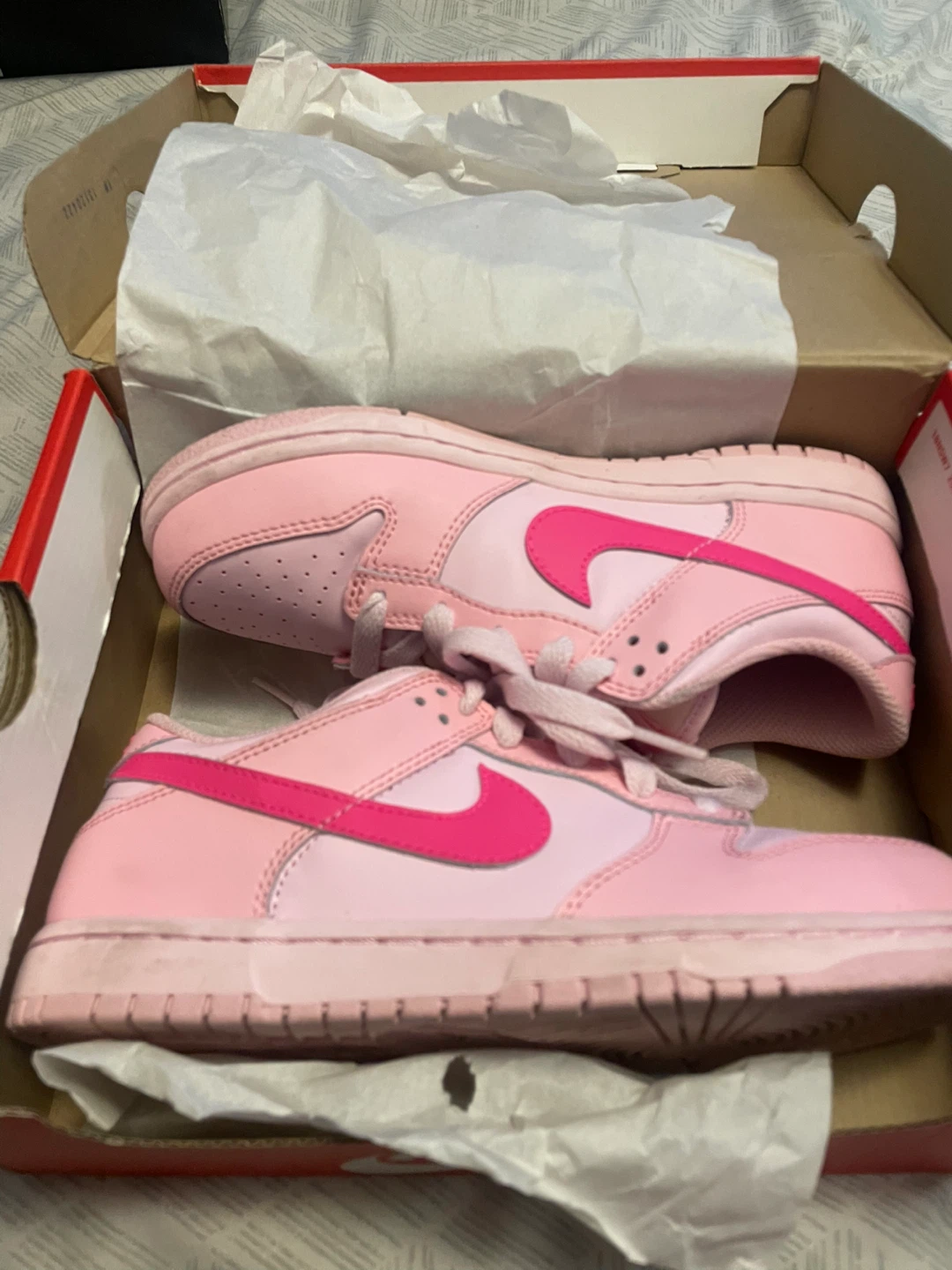 Nike Dunk Low (PS) Pink Toddler Shoes Size 3Y