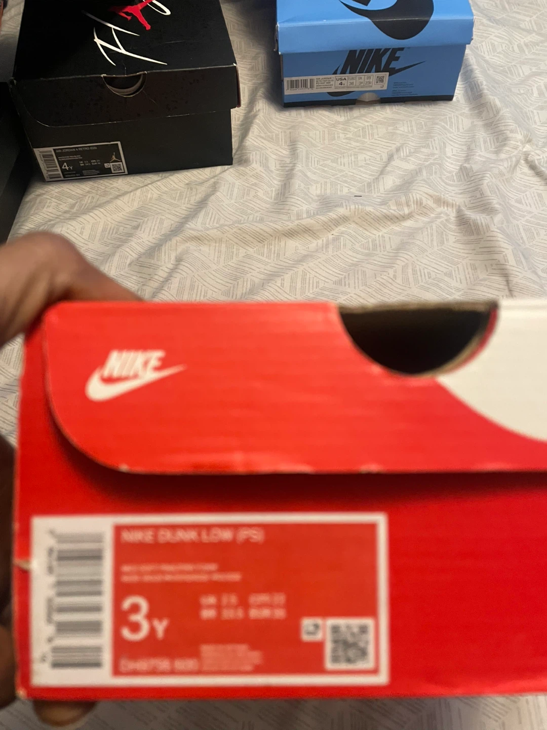 Nike Dunk Low (PS) Pink Toddler Shoes Size 3Y - photo 2