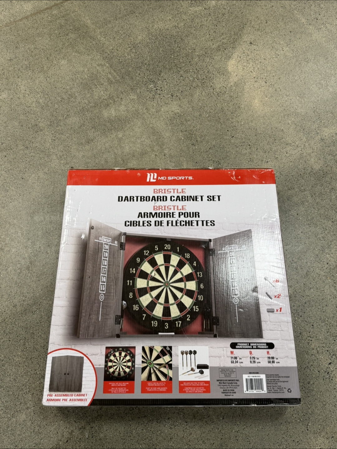 Bristle dartboard cabinet set pre assembled - photo 3