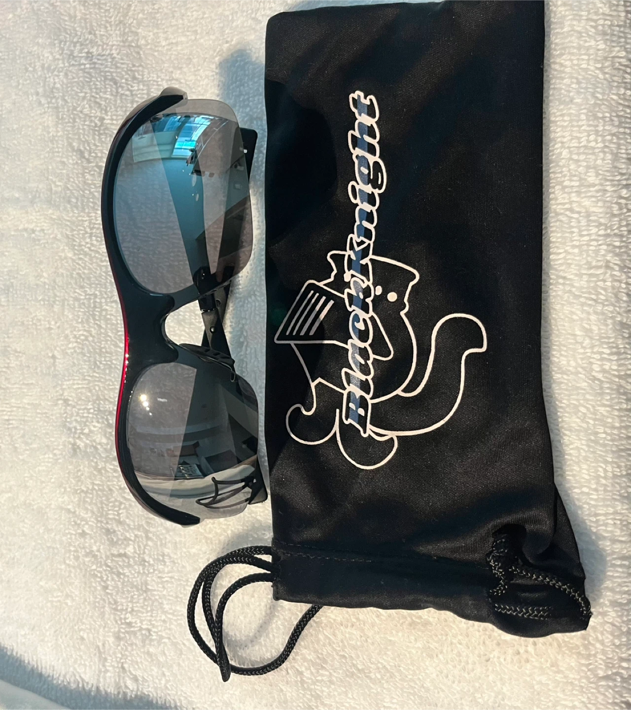 Black Knight Sunglasses with Pouch