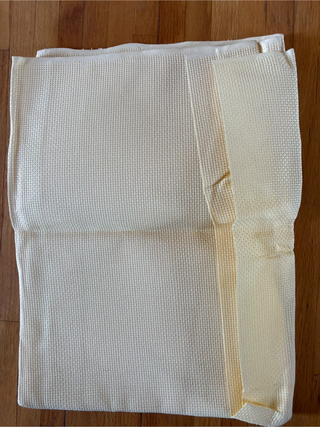 Cream Textured Throw Blanket