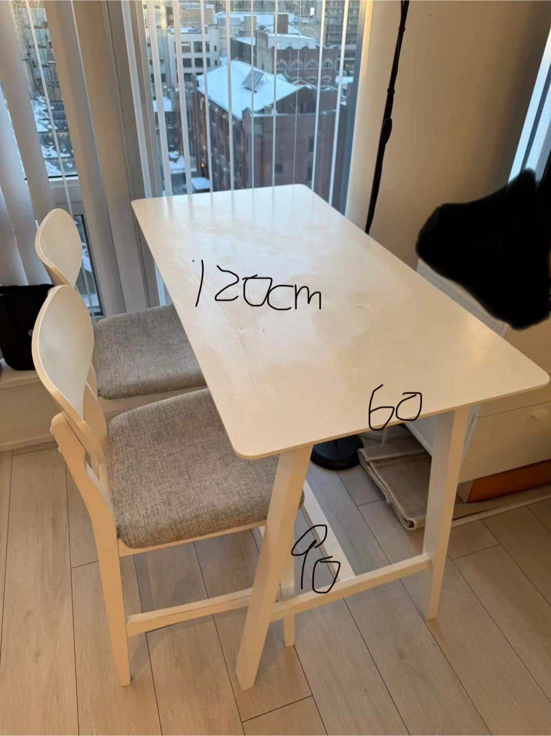White Dining Table and Chairs Set