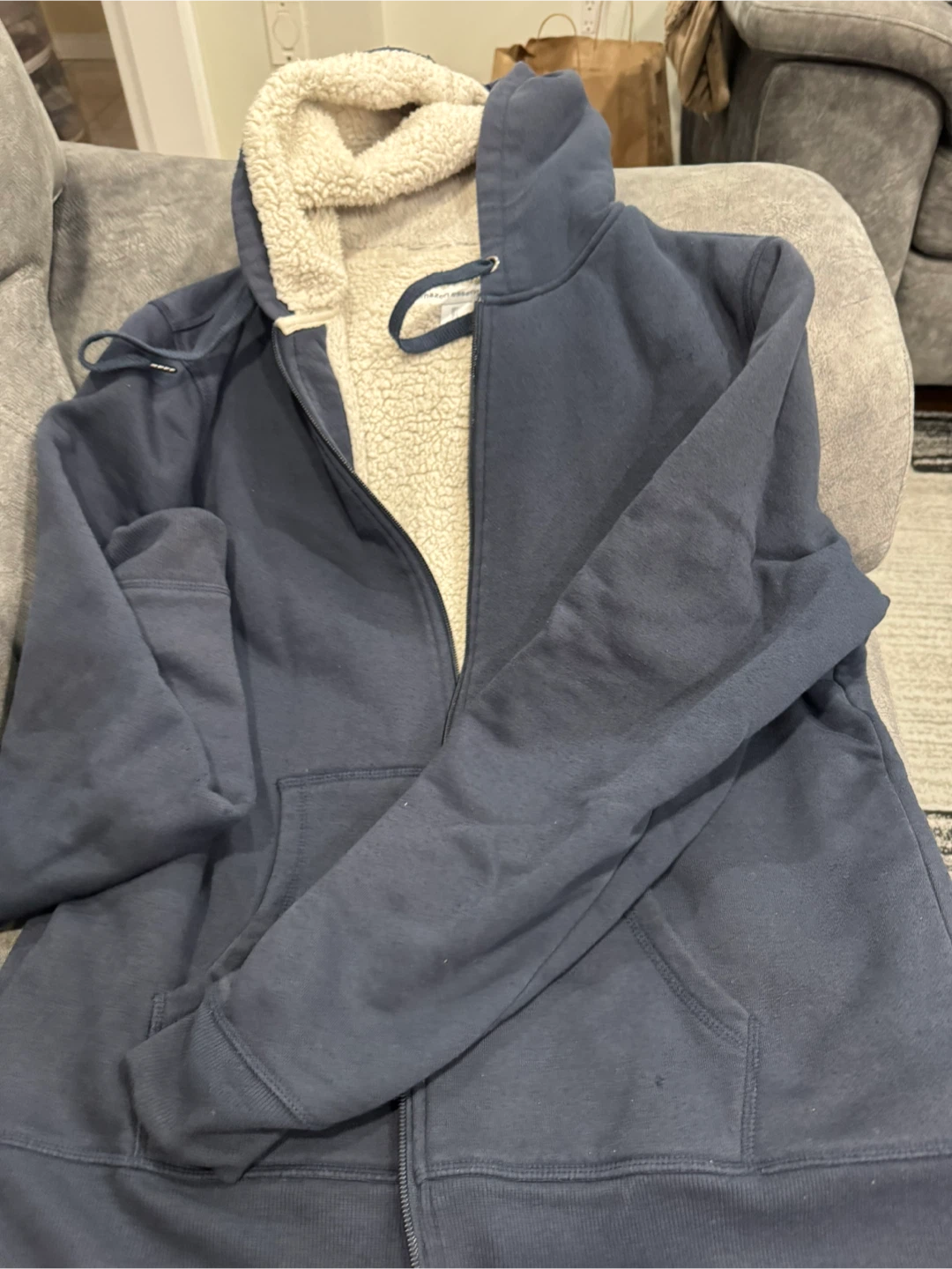 Amazon Essentials Sherpa Lined Zip-Up Hoodie 🏆 - photo 2